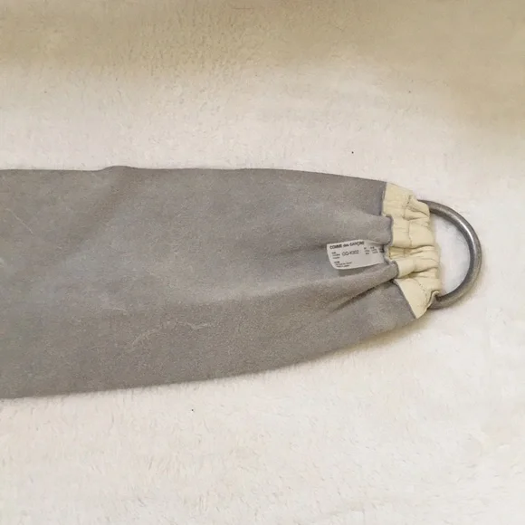 Comme des Garcons Cream Belt with Silver Ring
